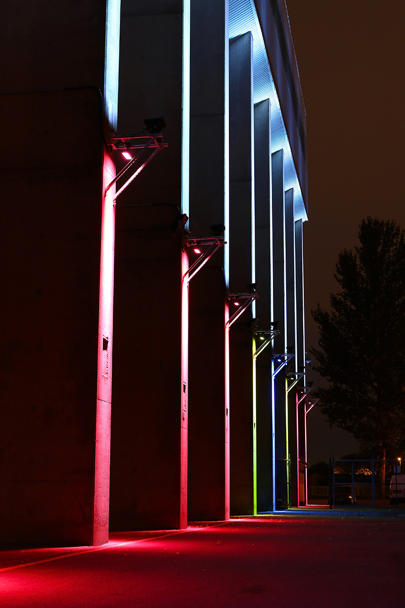 Brian Clouph, Stand, lighting, Nottingham Forest, Adam Spinos, look4ideas, lighting design, LED